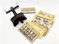 Antique Stereoscope with Viewing Cards