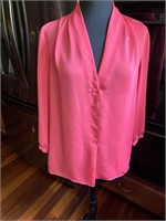 Pretty Watermelon color blouse. Laundry by Shelli