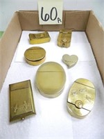 (7) Brass Snuff Containers