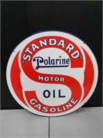 Double Sided Metal Standard Gasoline Advertising S
