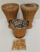 (3) Longaberger Baskets