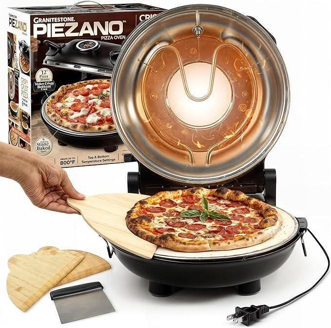 Electric Pizza Oven Indoor Portable, 12 Inch