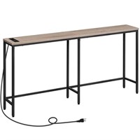 HOOBRO 180 cm Console Table with 2 Power Outlets