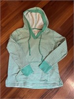 Cute St. John’sBay light weight striped hoodie.