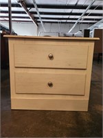 White 2-Drawer Night Stand