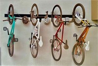 16-Pc 4 Hook Richelieu Wall Mounted Bike Rack For