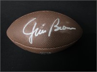 JIM BROWN SIGNED MINI FOOTBALL HERITAGE COA