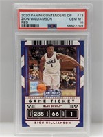 2020 Contenders DP Red SP Zion Williamson PSA 10