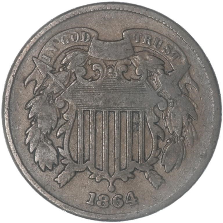 1864 - 2 Cent Piece