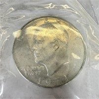 1971- 40% Silver Eisenhower Dollar