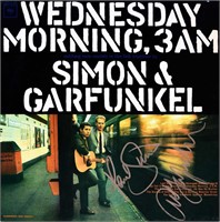 Simon & Garfunkel signed Wednesday Morning, 3AM
