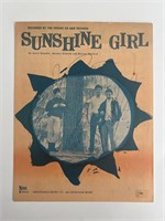 Sunshine Girl The Parade band signed sheet music