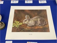 "JUST A HARE" ARTIST PROOF PRINT INK SIGNED 1987