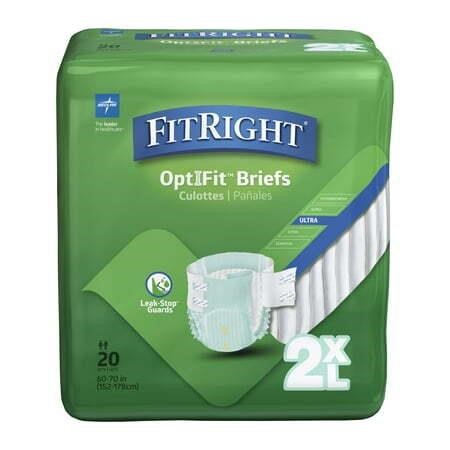 FitRight OptiFit Briefs  Ultra Absorbency  2XL