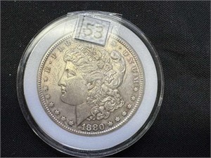 (1) 1880 S Morgan Dollar AU