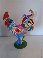 Rooster figurine 10.5x10x5