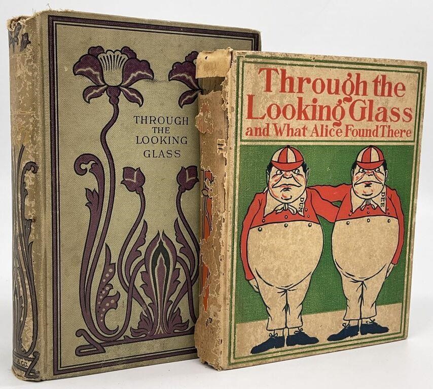 2pc 1890s Alice In Wonderland, Lewis Carroll Books