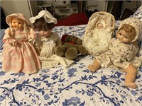 Nice Collection of Dolls, Bear, etc...