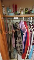 Large misc. ladies tops and perfume closet lot