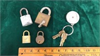 Vintage Locks-and Belt key chain clip