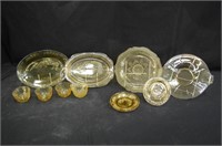 Yellow Depression Glass Pieces