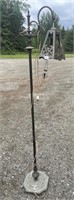 ANTIQUE/VINTAGE SHADED FLOOR LAMP. GLASS NEEDED