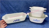 Corning Ware & Anchor Hocking baking dishes(1 lid)