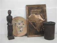 Assorted African Decor Items See Info
