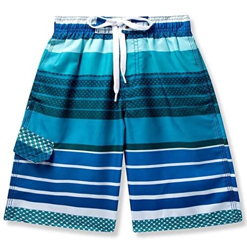 Sloosh Boys Swim Trunks, Quick Dry Drawstring UPF