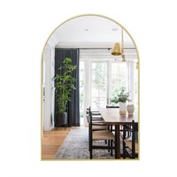 Arched Bathroom Mirror 26 x38  Gold Arch Mirror