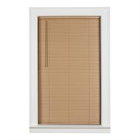 TN9122  Mainstays Vinyl Mini Blinds, Khaki, 71x64