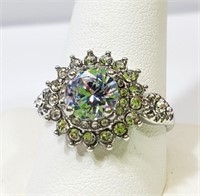 Brilliant Crystal Ring Size 11