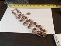 vtg signed Vendome double strand amethyst