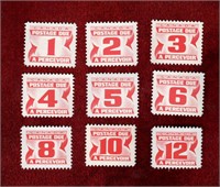 CANADA 9 DIFF MINT 1ST/2ND ISSUE POST DUE STAMPS