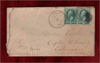 USA 1882 COVER PUTLER PA TO COLUMBUS OH