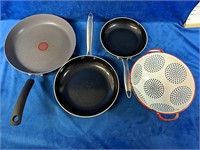 3 Fry Pans, (2) Phantom Cookware 8"-10" and (1)