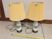 Pair of Country Lamps