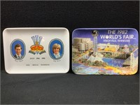 World’s Fair Trinket Trays 1981 & 1982