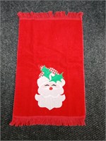 Vtg Cannon holiday finger towel, 17.5" x 10.5"