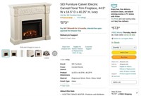 B9876  SEI Calvert Electric Fireplace 44.5 x 40.