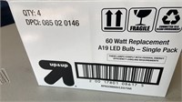 LED 60W Soft White Bulb-box of 4