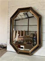 Large Octagonal Beveled Mirror
