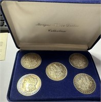 5 Morgan Silver Dollar Collection