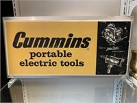 Vintage Oster / Cummins Tools Light Up Sign