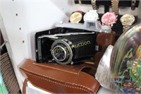 VINTAGE FOLD OUT CAMERA WITH CASE