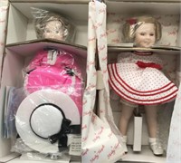 2 Boxed  Danbury Mint Shirley Temple Dolls