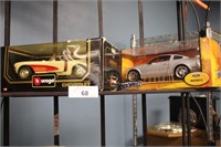2 NOS CHEVROLET AND MUSTANG GT DIE CAST CARS