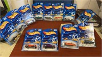 Misc lot of 12 Hot wheels New on card