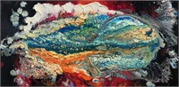 “Emerald Wave" 10"x20" Original Painting-Antanenka