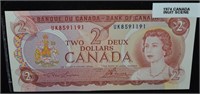 1974 Canada 2 Dollar Bill Inuit Scene
